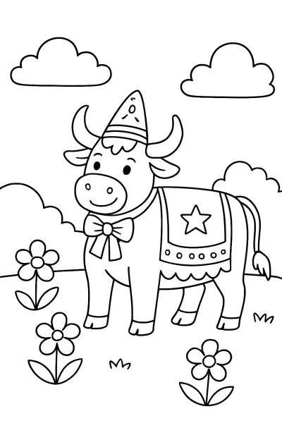 Bumba Meu Boi para colorir 01