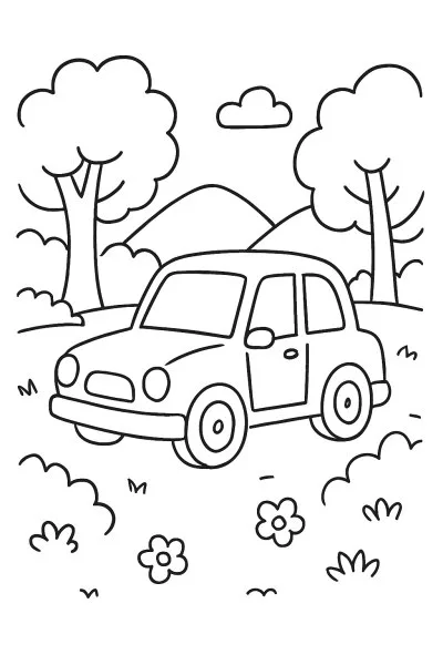 Veículos para colorir 02