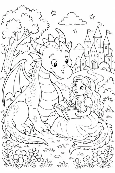 Fantasia e Contos para colorir 05