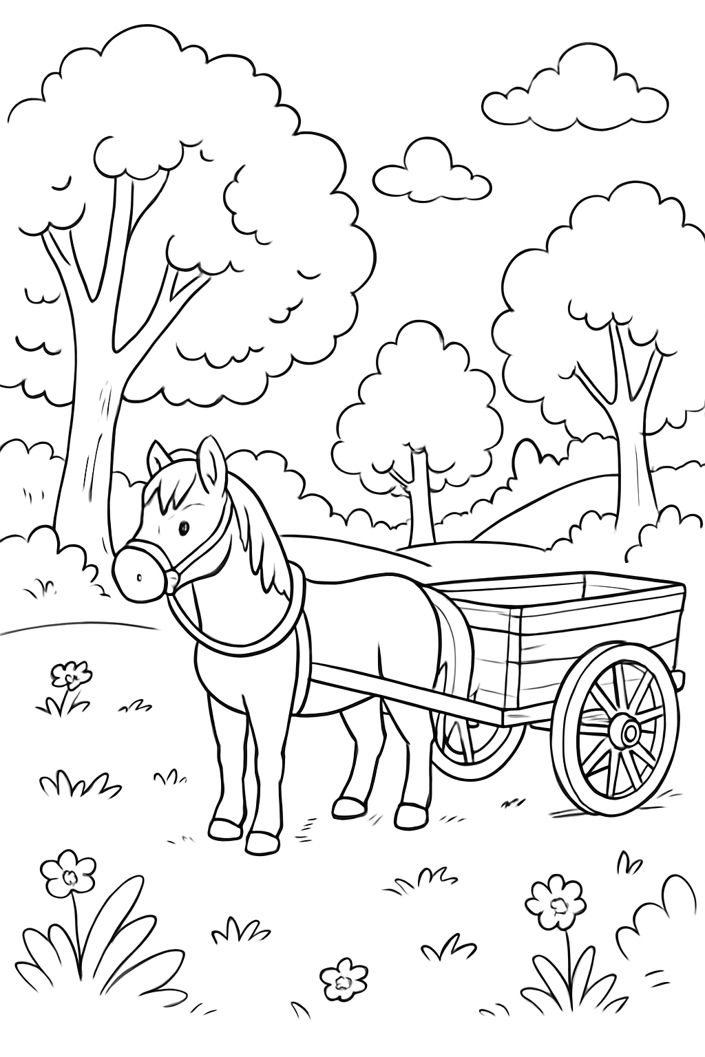 Carretas para colorir 02