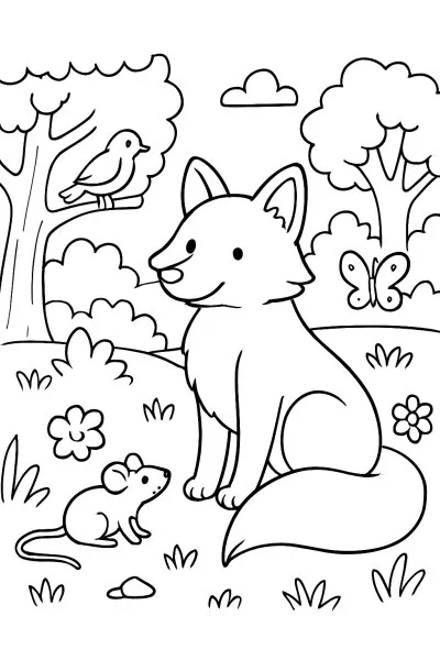 Cadeia Alimentar para colorir 02