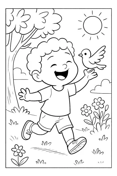 Azul Babão para colorir 09