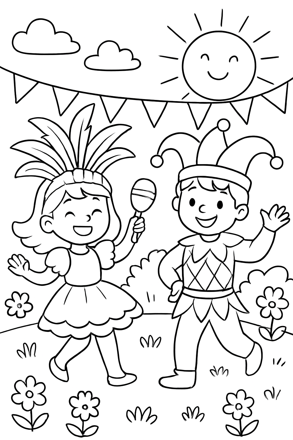 Carnaval para colorir 12