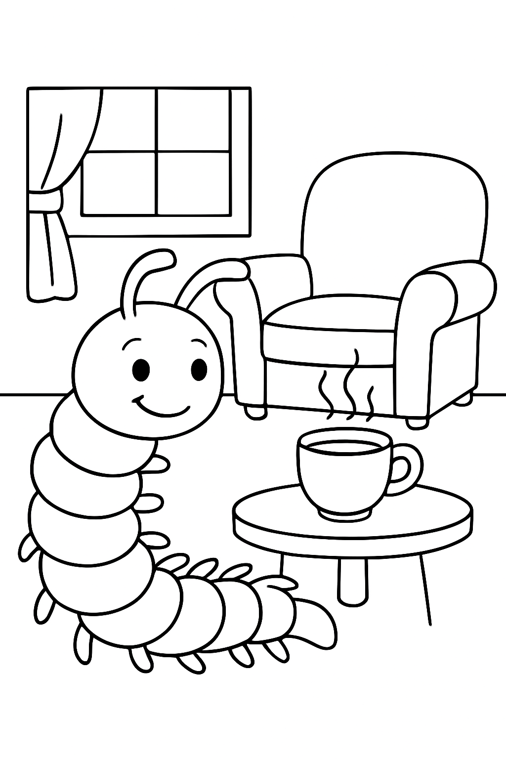 Centopeia para colorir 04