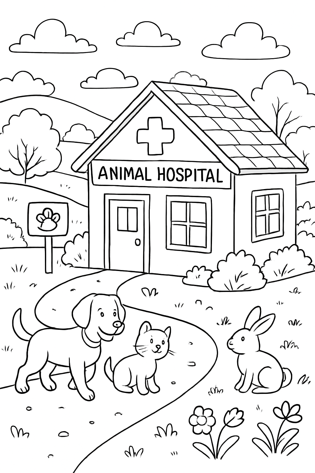 Animal Hospital (Anomaly) para colorir 06