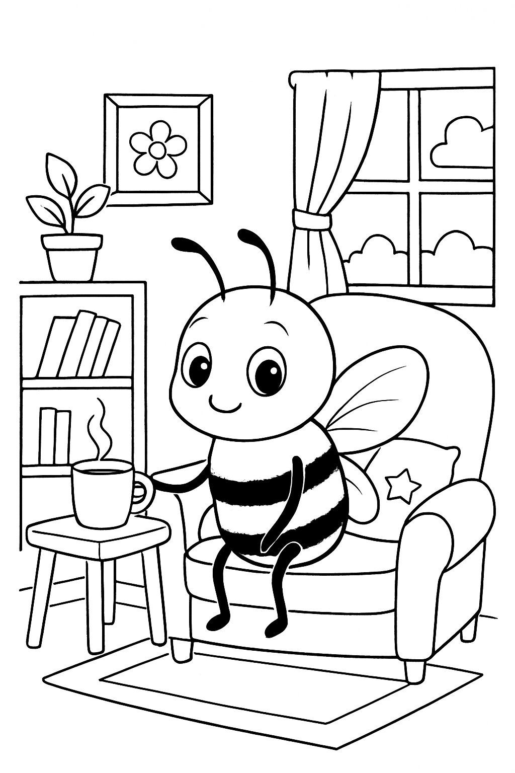 Bumblebee para colorir 15