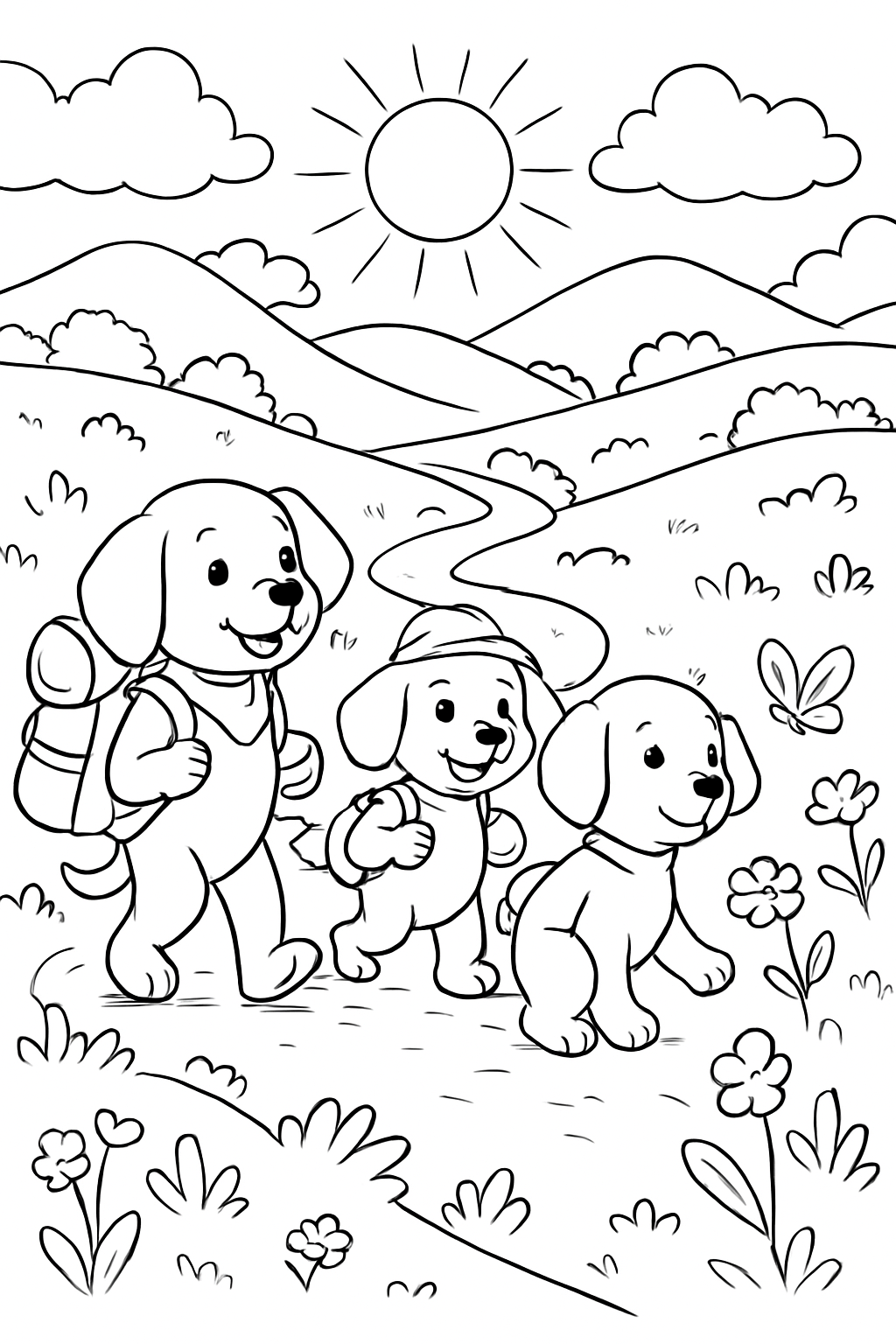 Cachorros para colorir 06