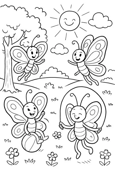 Borboletas para colorir 03