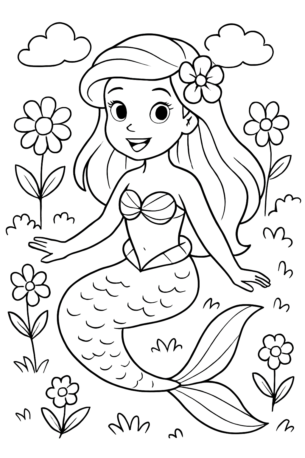 Ariel para colorir 12