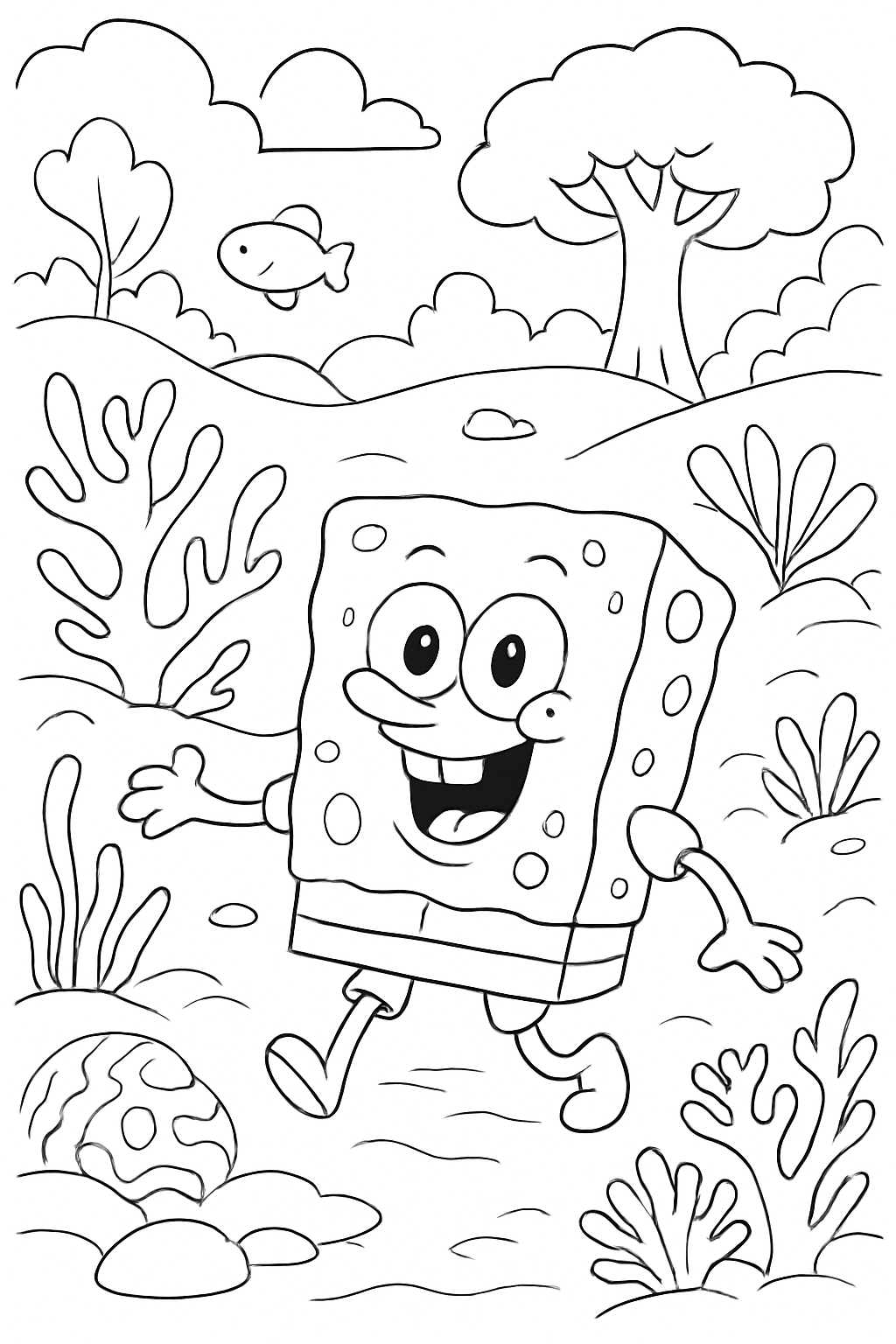Bob Esponja para colorir 02