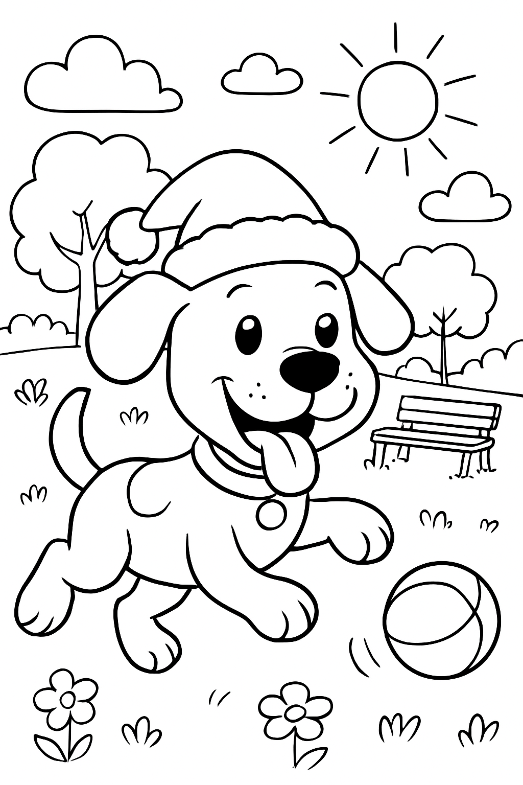 Bengala de Natal para colorir 03
