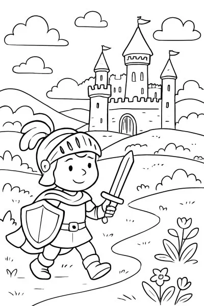 Castelos para colorir 06