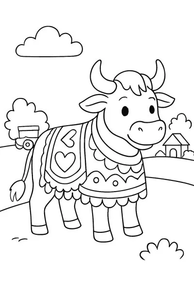 Bumba Meu Boi para colorir 04