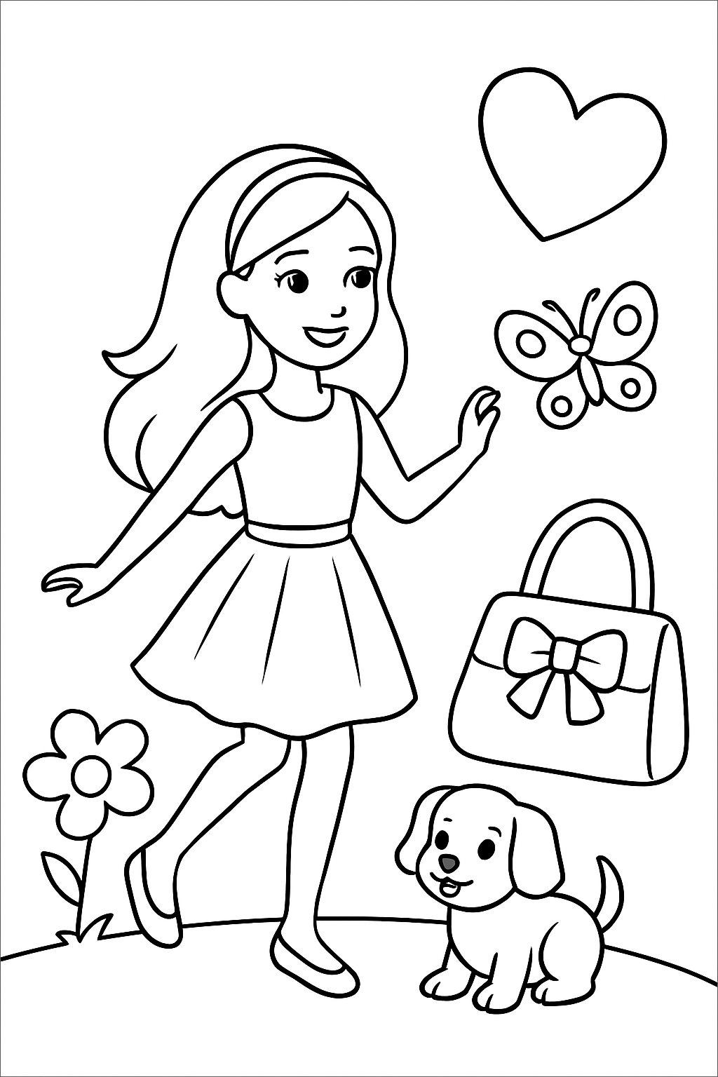 Barbie para colorir 07