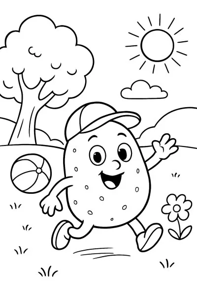 Batata para colorir 14