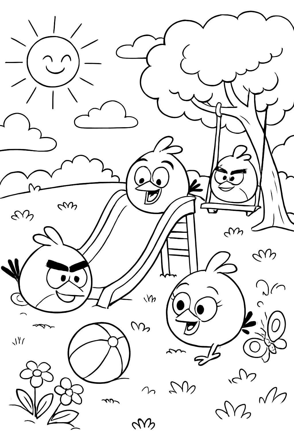 Angry Birds para colorir 03