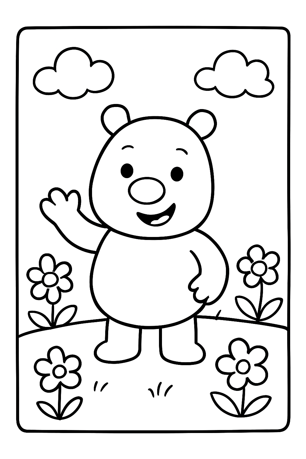 Bolo para colorir 01
