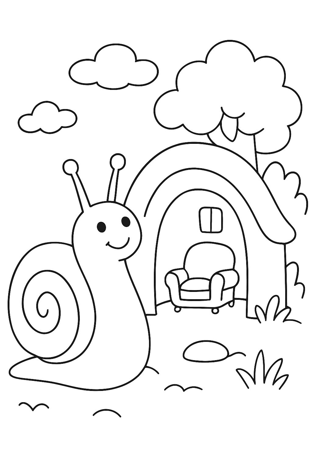 Caracol para colorir 04