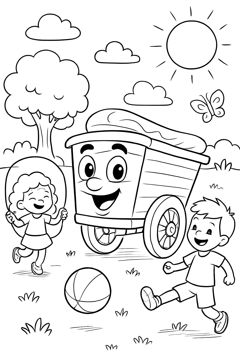 Carreta Furacão para colorir 03