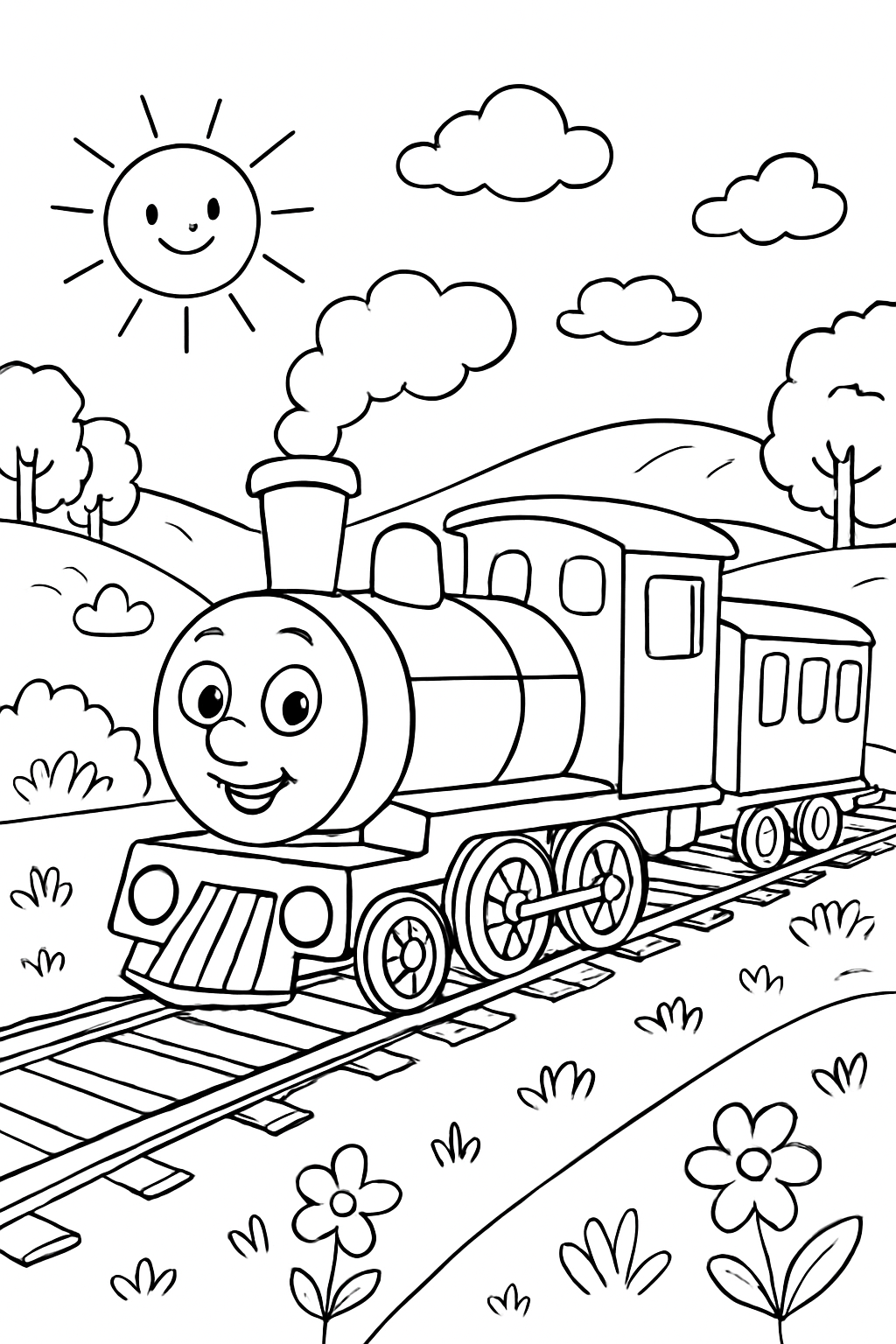 Bob, o Trem para colorir 06