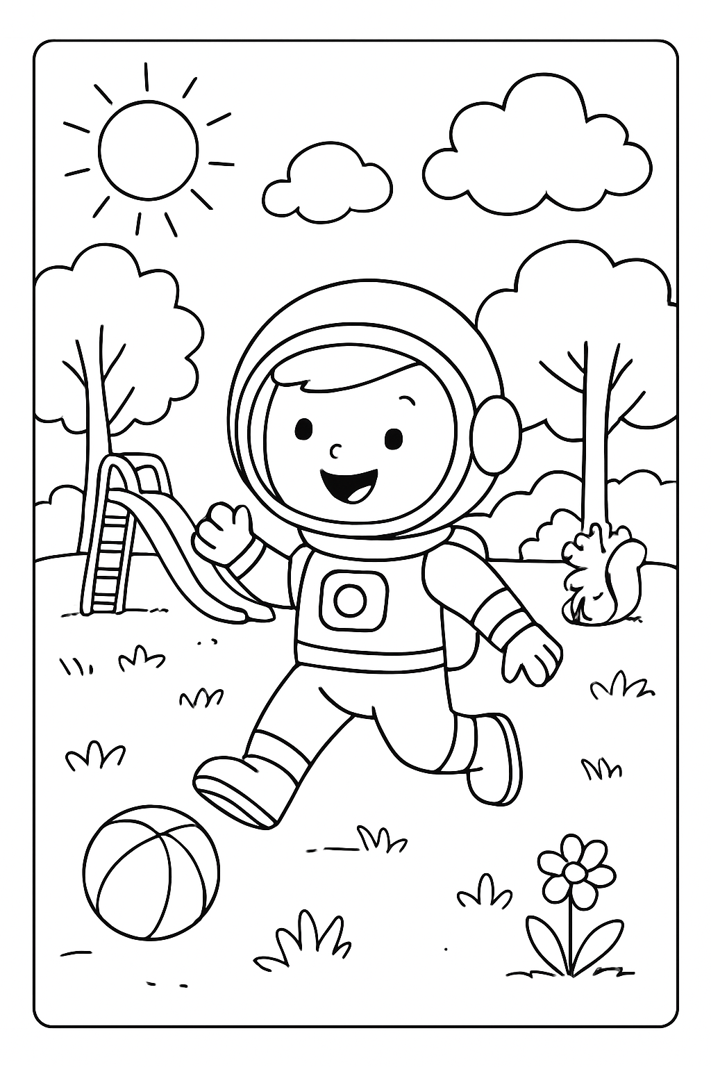 Astronauta para colorir 03