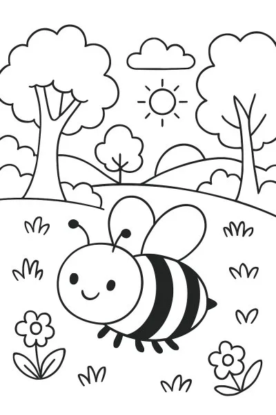 Bumblebee para colorir 13