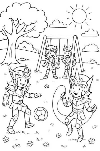 Cavaleiros do Zodíaco para colorir 03