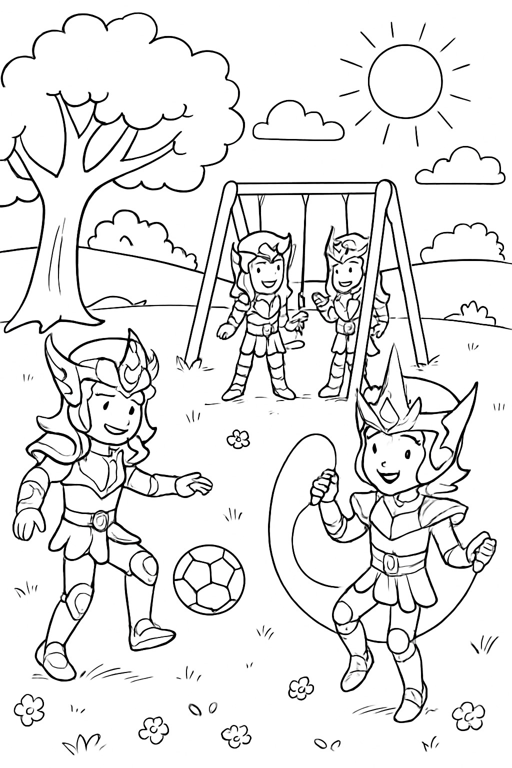 Cavaleiros do Zodíaco para colorir 03