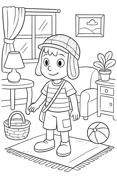 Chaves para colorir 15