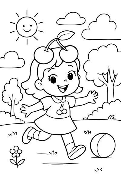 Cereja para colorir 14