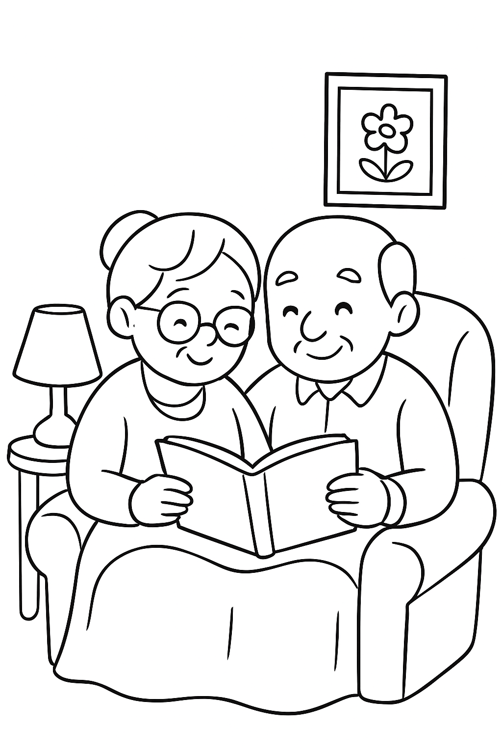 Avós para colorir 04