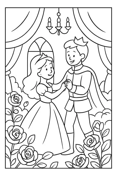 A Bela e a Fera para colorir 04