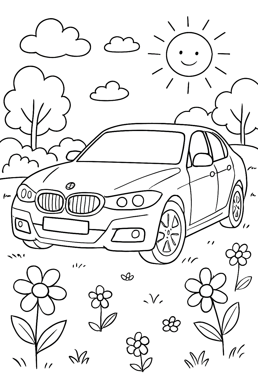 BMW para colorir 12