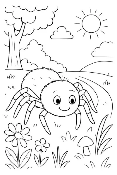 Aranhas para colorir 11