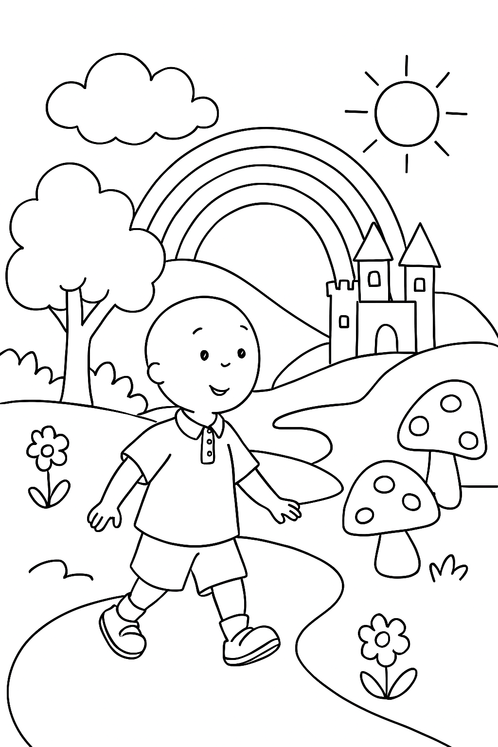 Caillou para colorir 10