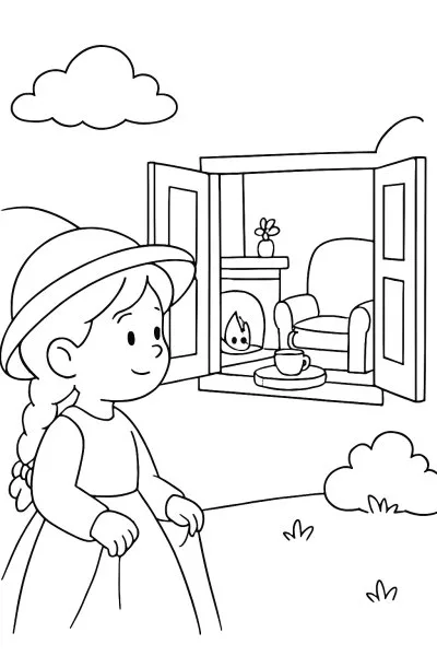 Boiadeirinha para colorir 04