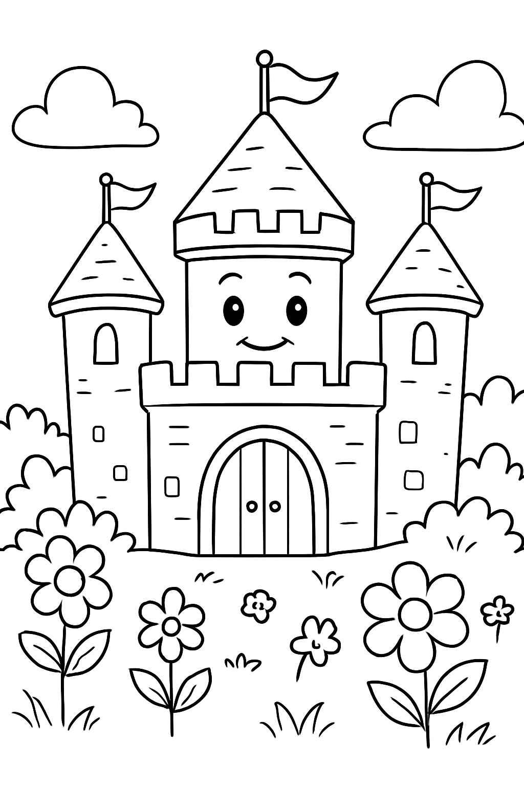 Castelos para colorir 12