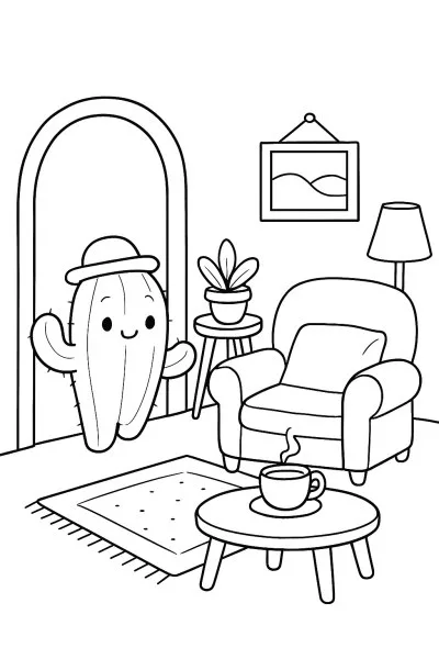 Cactos para colorir 15