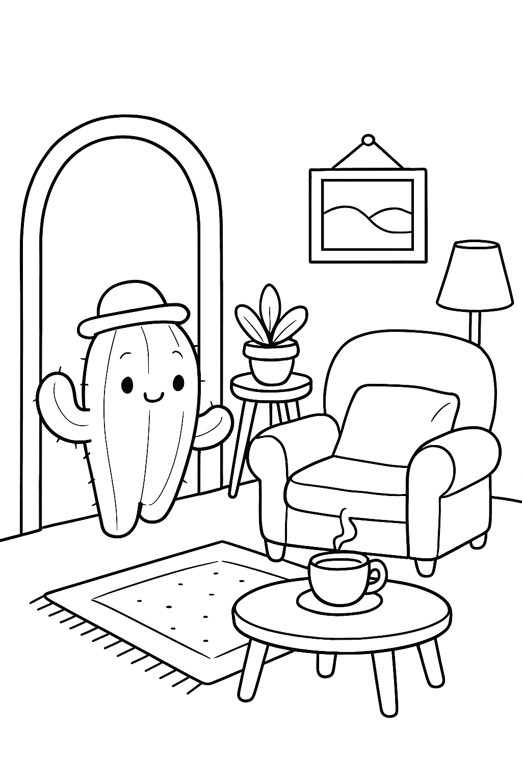 Cactos para colorir 15