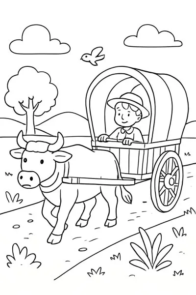 Carretas para colorir 11