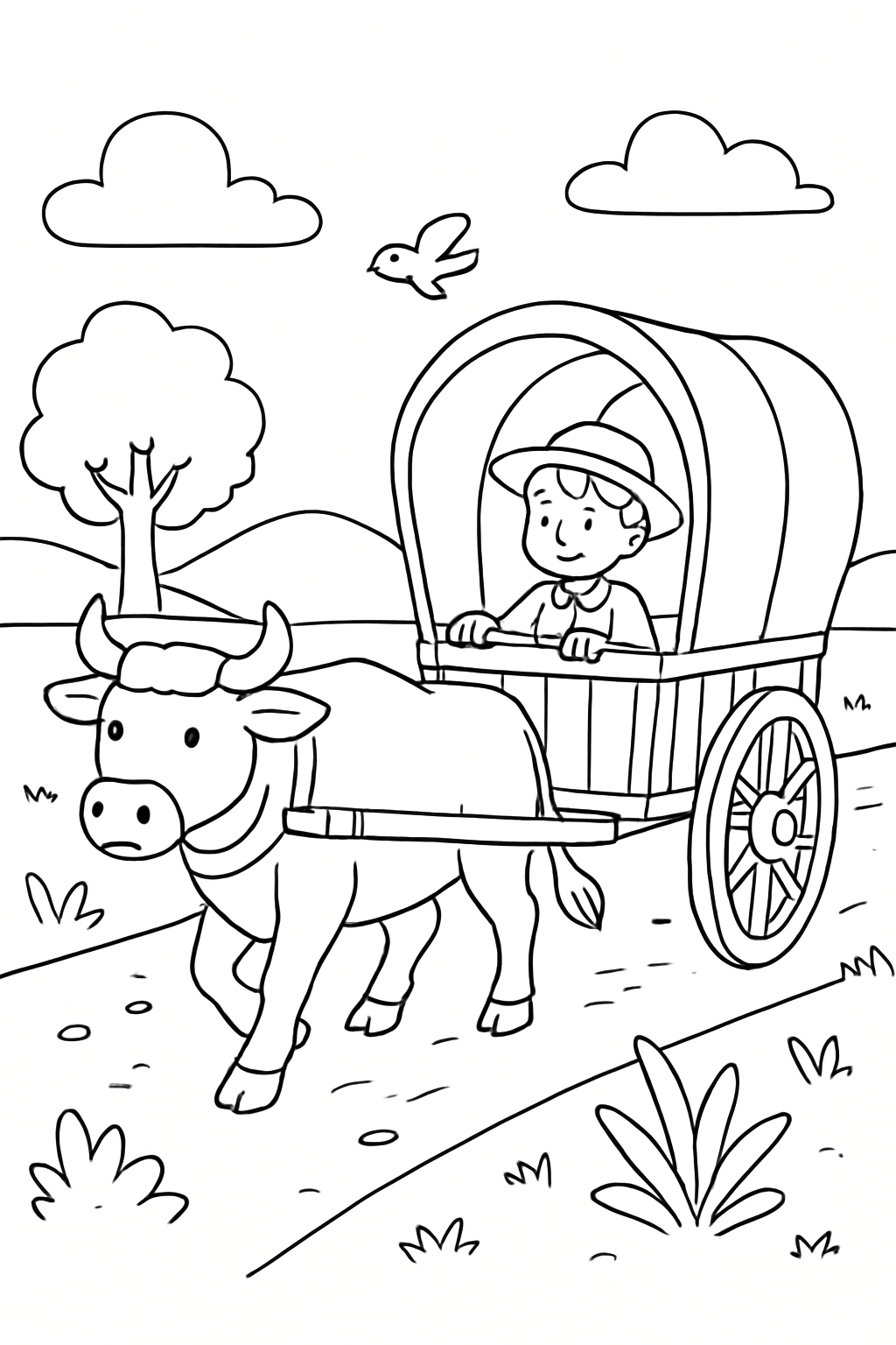 Carretas para colorir 11