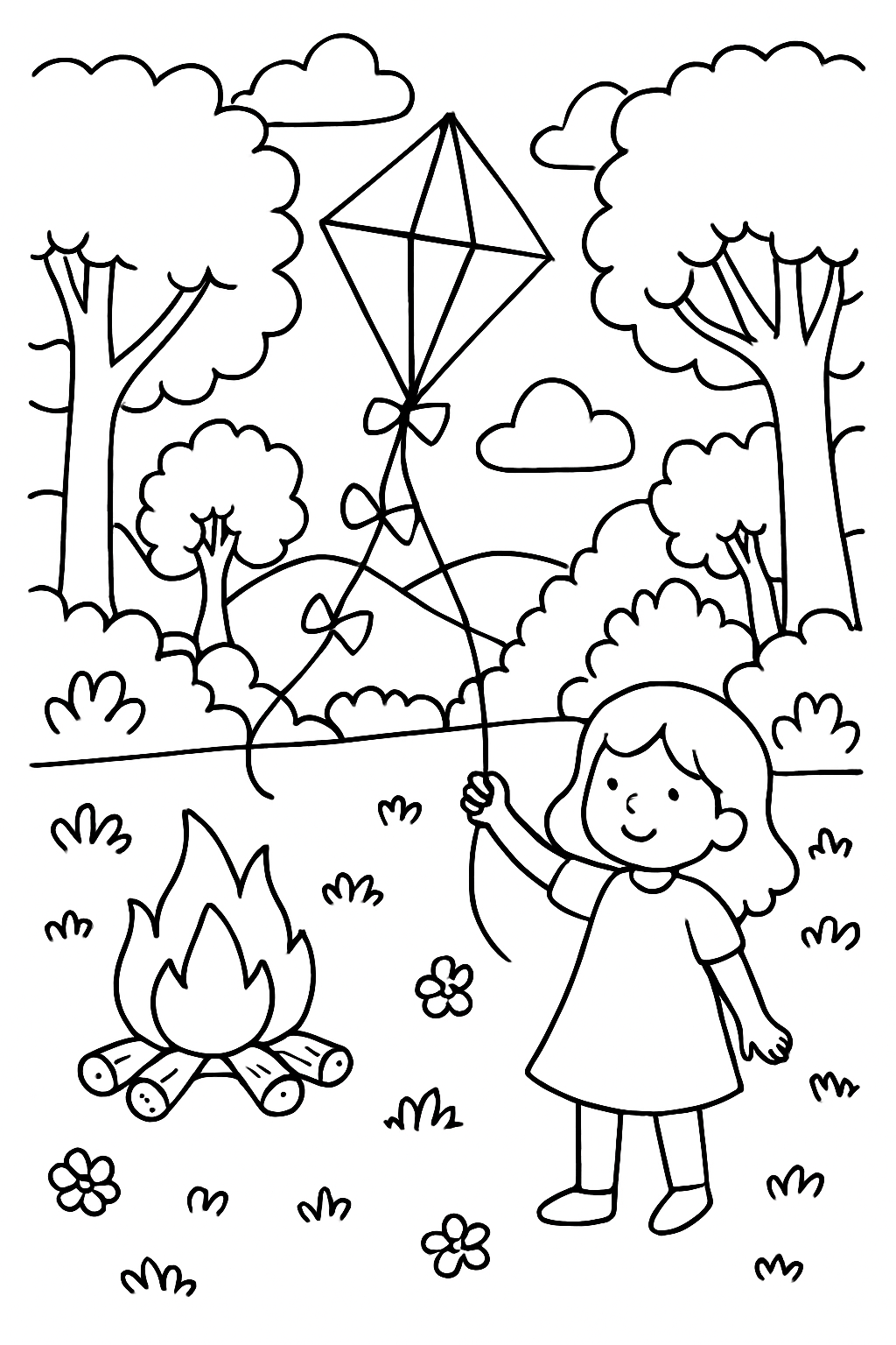 Balão Junino para colorir 02