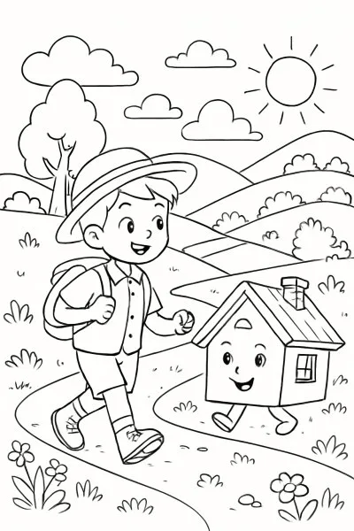 Casas para colorir 06