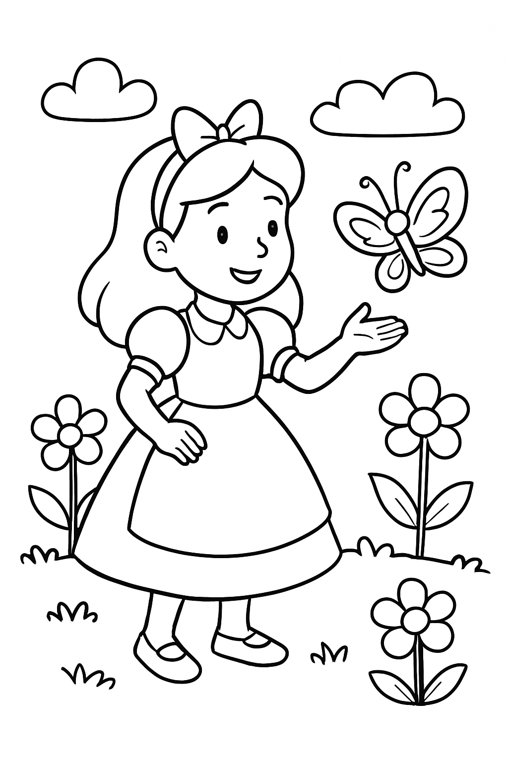 Alice no País das Maravilhas para colorir 01
