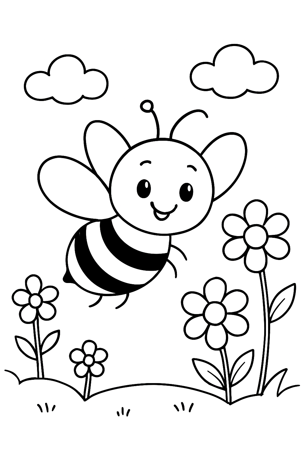Abelhas para colorir 01