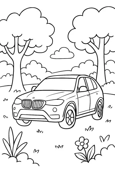 BMW para colorir 13