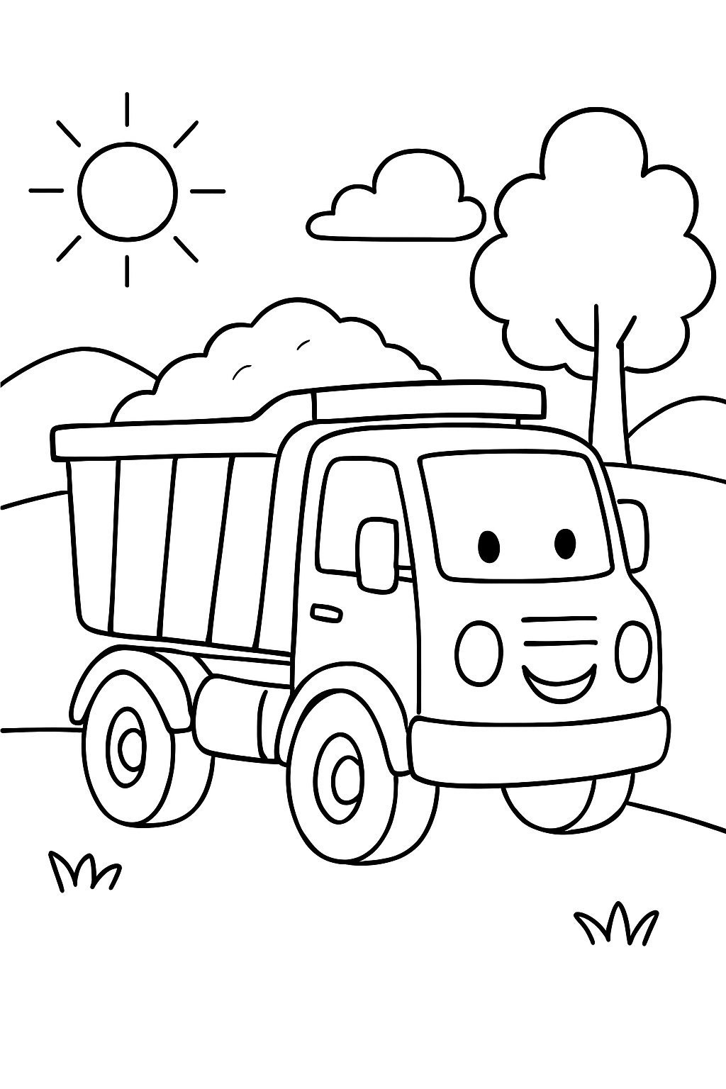 Caminhões para colorir 04