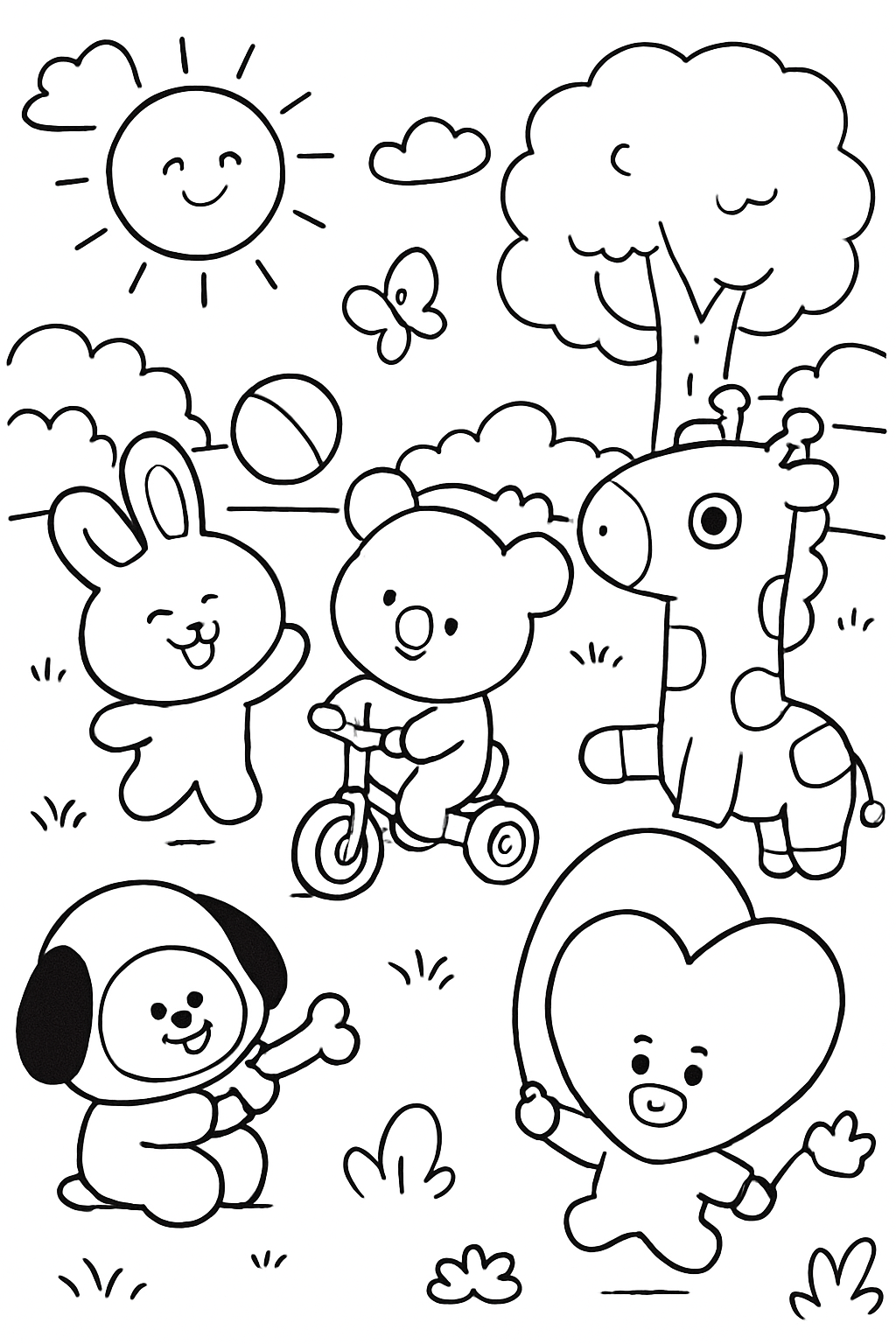 BT21 para colorir 03