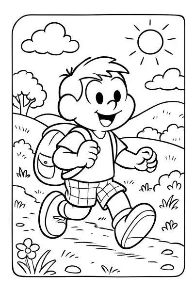Cascão para colorir 06