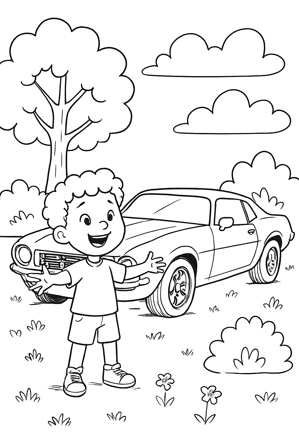 Camaro para colorir 09